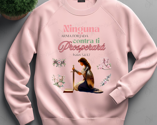 Sweater”Ninguna Arma Forjada contra ti prosperará”